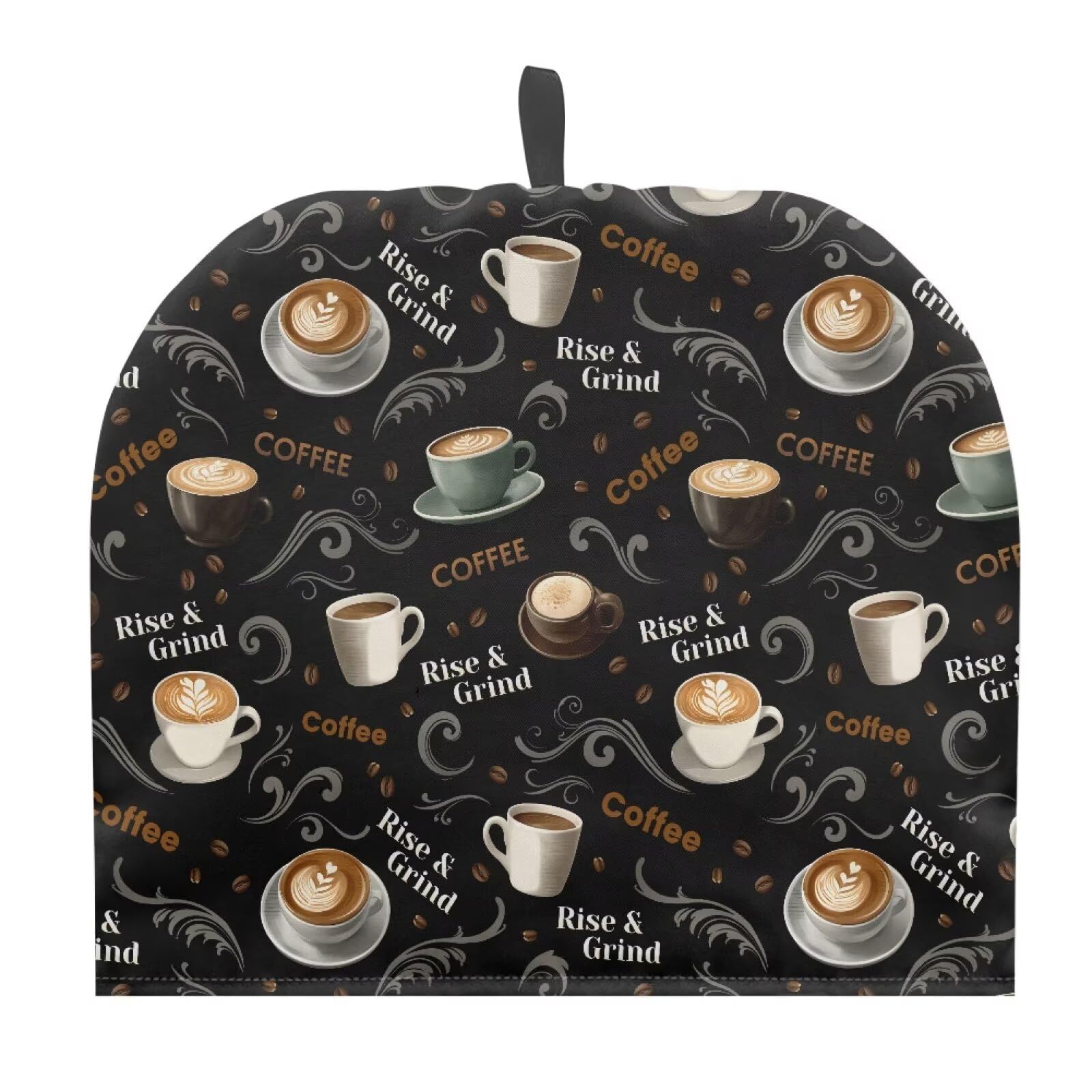 Black Coffee Large Tea Cozy for Teapot Insulated Extra Thick Wadding Tea Cozies Covers Fit 1 to 6 Cup Kitchen Textiles Warming &amp; Insulating Kettle Cover for Home Table Decor