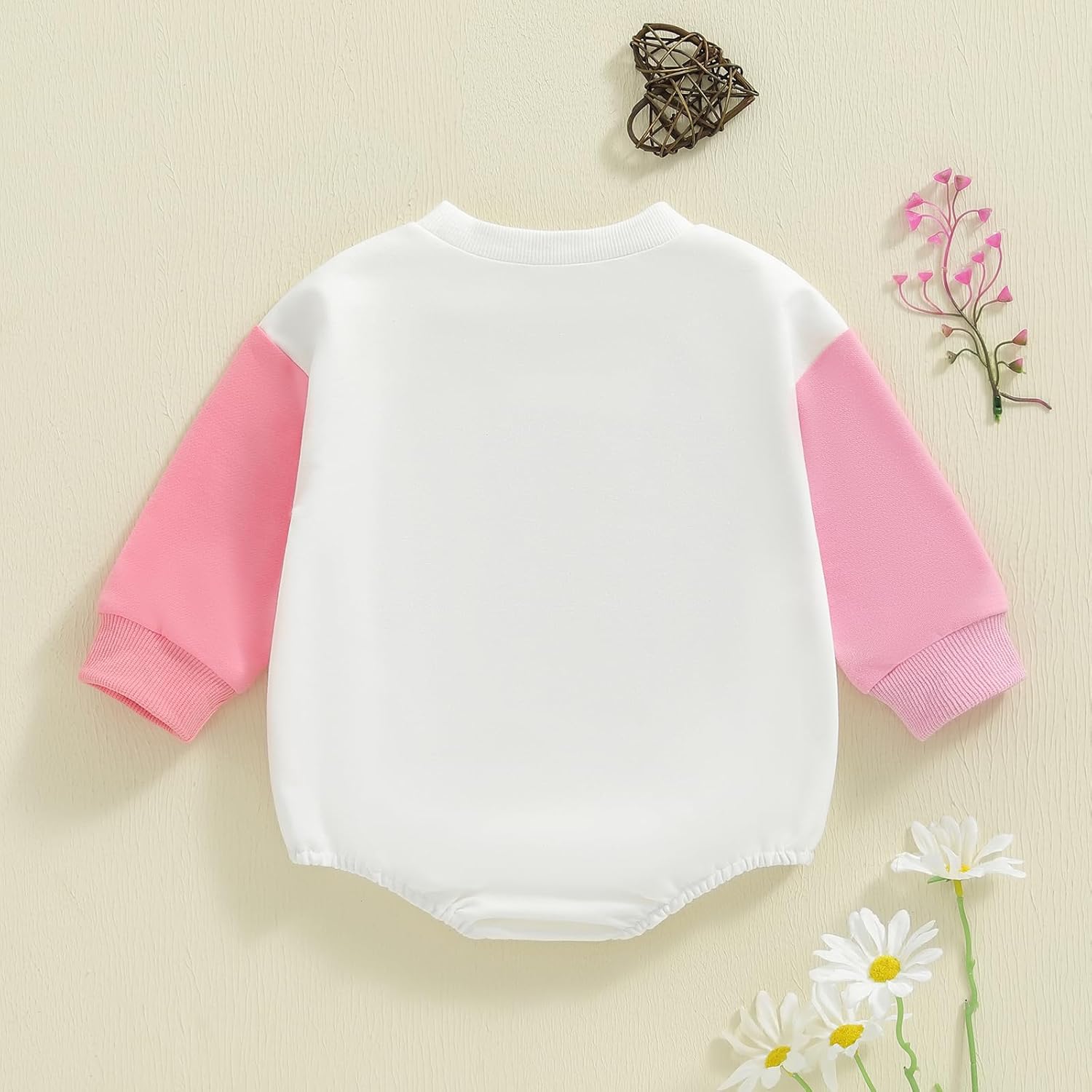 Newborn Baby Girl Romper Daddys Girl Clothes Long Sleeve Round Neck Romper Toddler Girl Outfit - Image 4