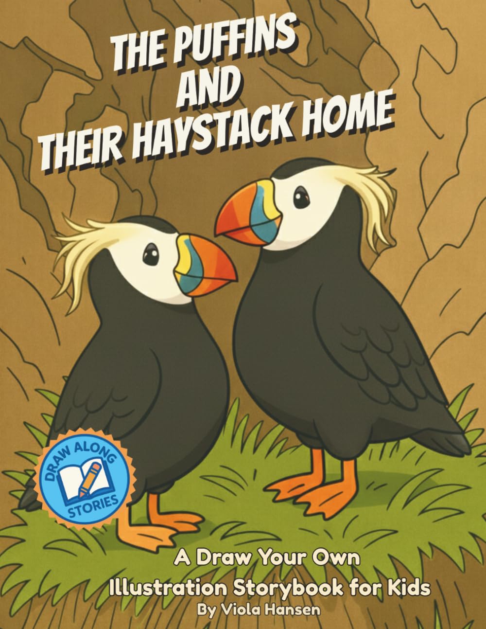 The Puffins and Their Haystack Home: A Draw Your Own Illustration Storybook for Kids (Draw Along Stories)