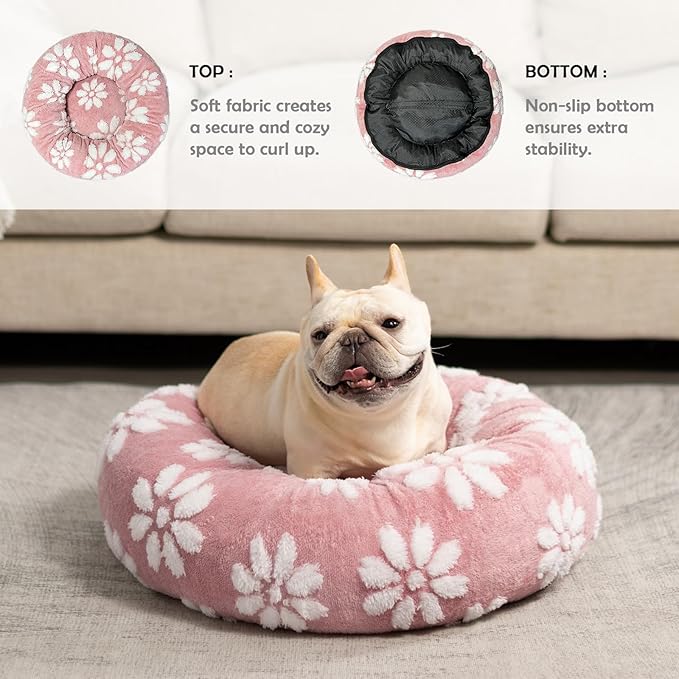 Cama Redonda para Perro Pequeño 58cm Lavable Antideslizante miniatura 2