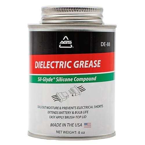 Miniatura 7 de AGS Automotive Solutions Compuesto de grasa de silicona dieléctrica para todos los componentes eléctricos y conectores lata superior de cepillo de 4