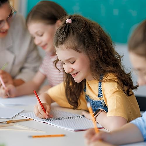 Miniatura 7 de EXTRIC Cuaderno de espiral con rayas universitarias, paquete de 6, 1 cuaderno de espiral de 70 hojas, 8 x 10.5 pulgadas, cuadernos de un solo tema a