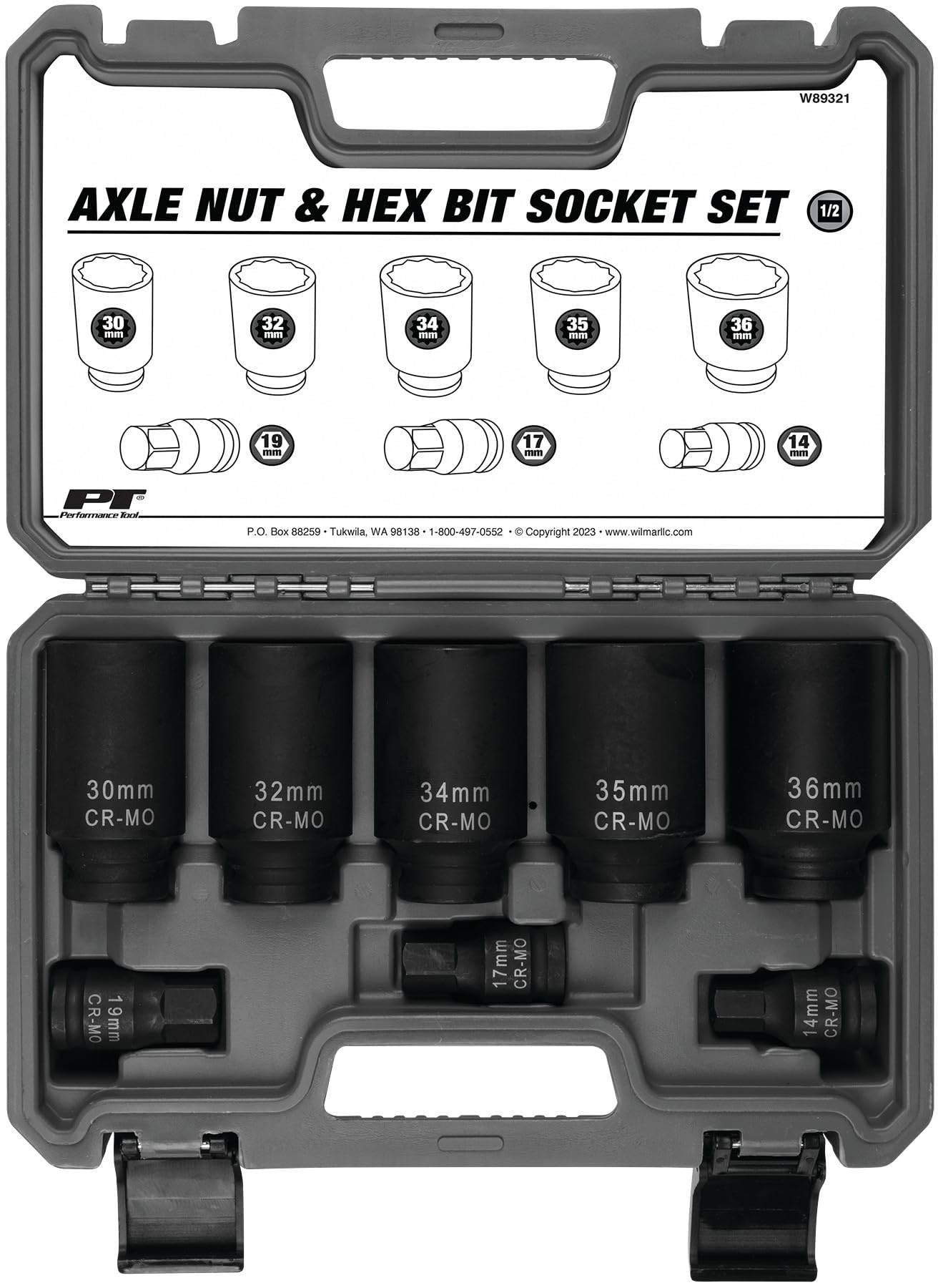 Amazon.com: Performance Tool W89321 8-Piece Axle Nut and Hex Bit