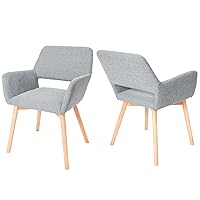 CangLong Set di 2 sedie da sala da pranzo Poltrona imbottita per il tempo libero per cucina