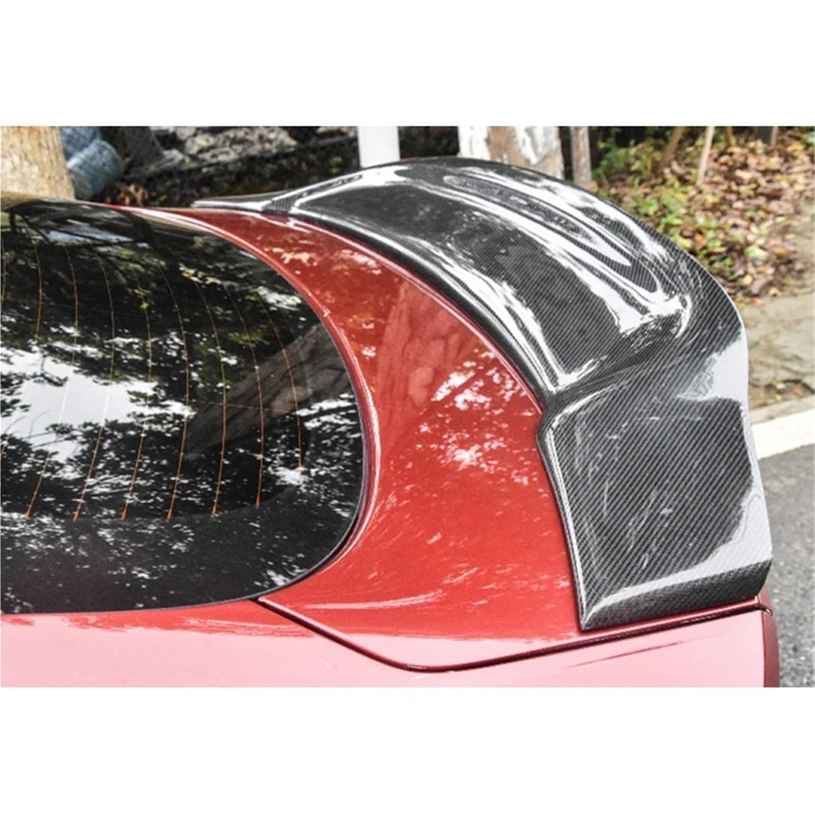Dla A-udi A6 C7 2012-2016 Skrzydło Na Klapie Lotka Tylny Spoiler Bagażnika Dekoracja Zewnętrzna Samochodu Spojler Tylny Trunk Wing(Real carbon fiber)