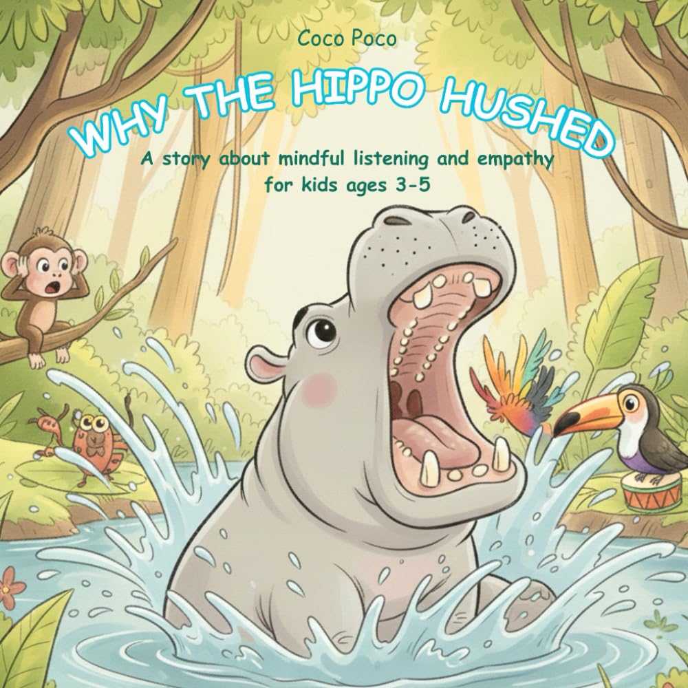 Why the Hippo Hushed: A story about mindful listening and empathy for kids ages 3 - 5 (Coco Poco: Little Lessons for Big Hearts)
