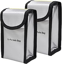 Lipo Battery Fireproof Case Fire Bag Battery Explosion-proof Heat Resistant Fireproof Bag LiPo Bag Fireproof Bag Lipo Safety Bag 1 Piece (1)