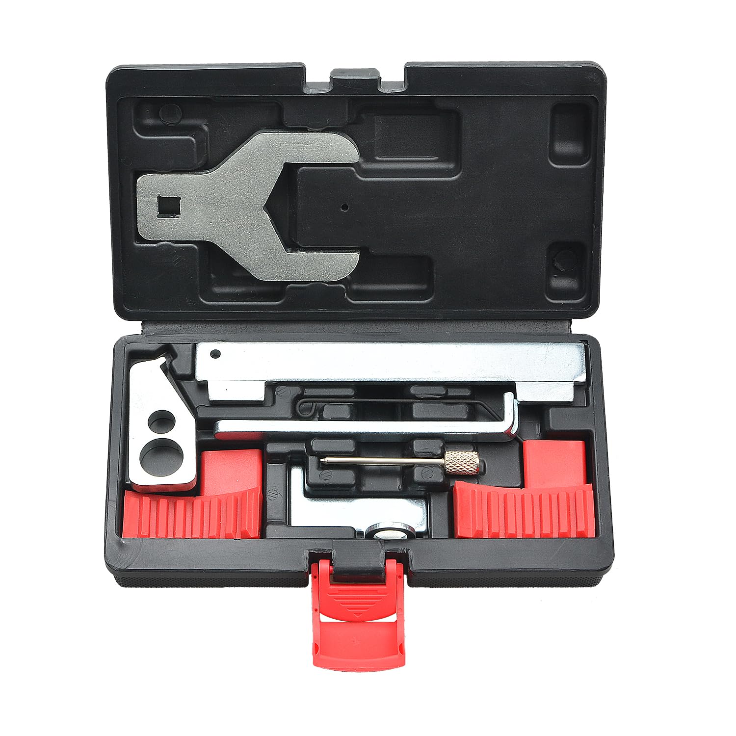ZoomtoolsEngine Camshaft Tensioning & Alignment Tool Kit with Water Pump Wrench - Timing Belt Set Compatible with Aveo, Chevy Cruze, Fiat, Alfa Romeo (1.4L, 1.6L, 1.8L)