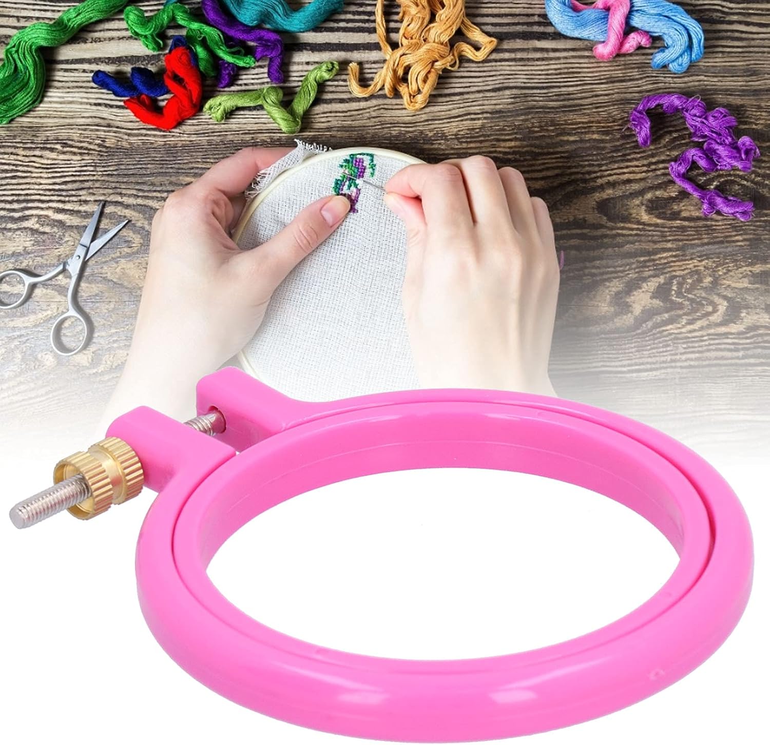 LZKW Cross Stitch Embroidery Hoop, Cross Stitch Embroidery