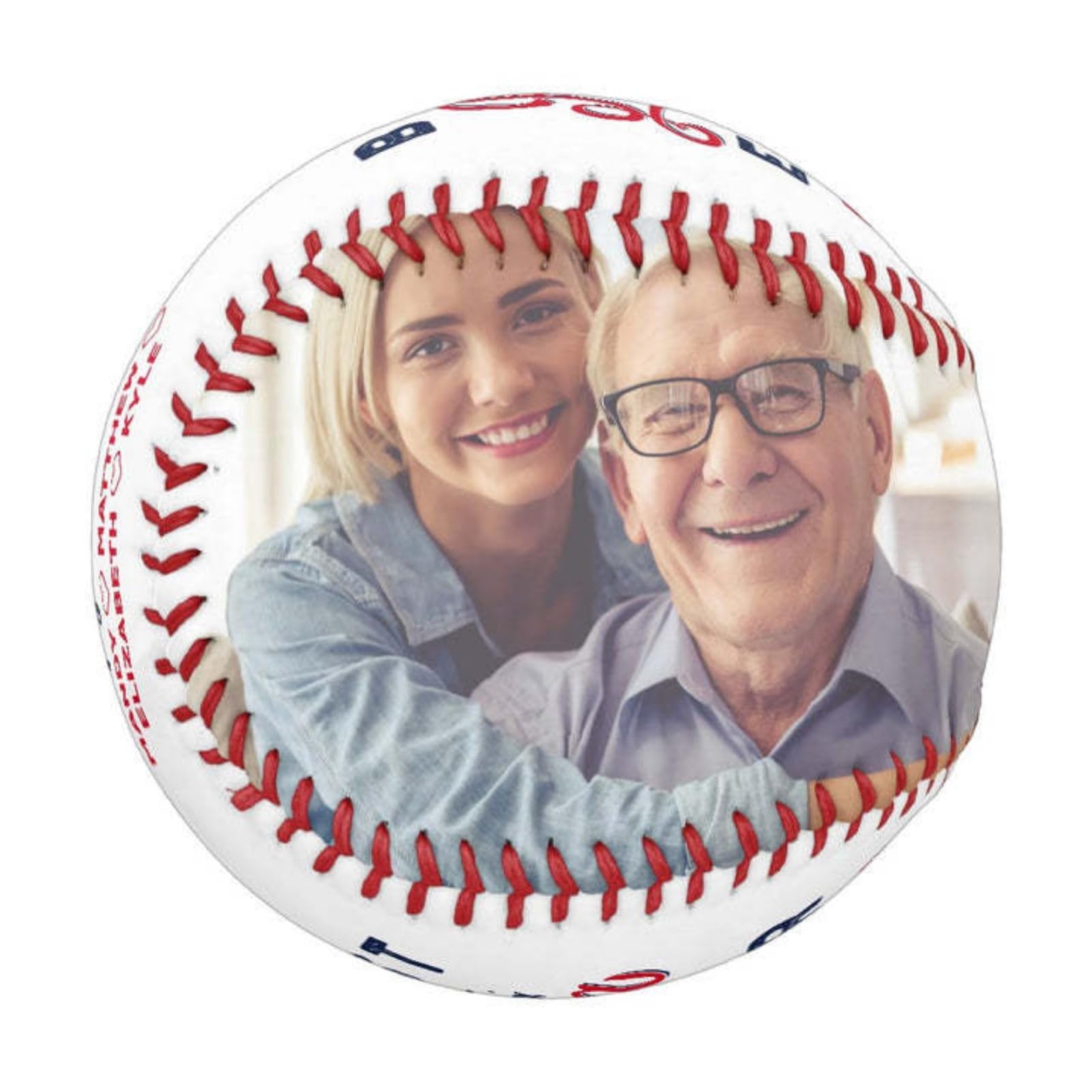 Pallina da baseball personalizzata personalizzata con foto,Regali di baseball,Foto personalizzata Baseball,per la festa del papà Anniversario Natale Memorial