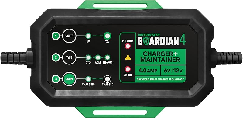 Carregador e mantenedor de bateria Interstate Batteries Guardian 4 6 V/12 V 4 A CHGIB40