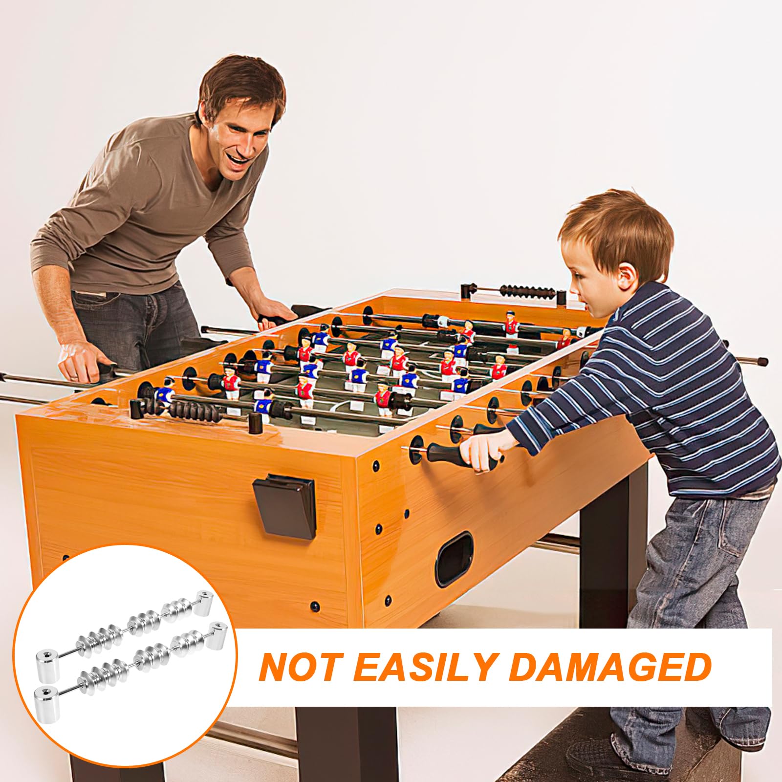 SUPVOX 2pcs Calcio Scorer Calcio Tabella Punteggi Contatori Punteggio Unità di Punteggio Biliardo Tabellone segnapunti Ping Pong Score Keeper Foosball Tabella Parti di Ricambio Argento