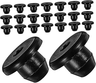 ULTECHNOVO 120 Tapones De De Goma para Gato Hidráulico Horizontales De Goma para Gato De Botella De Suelo Color Negro