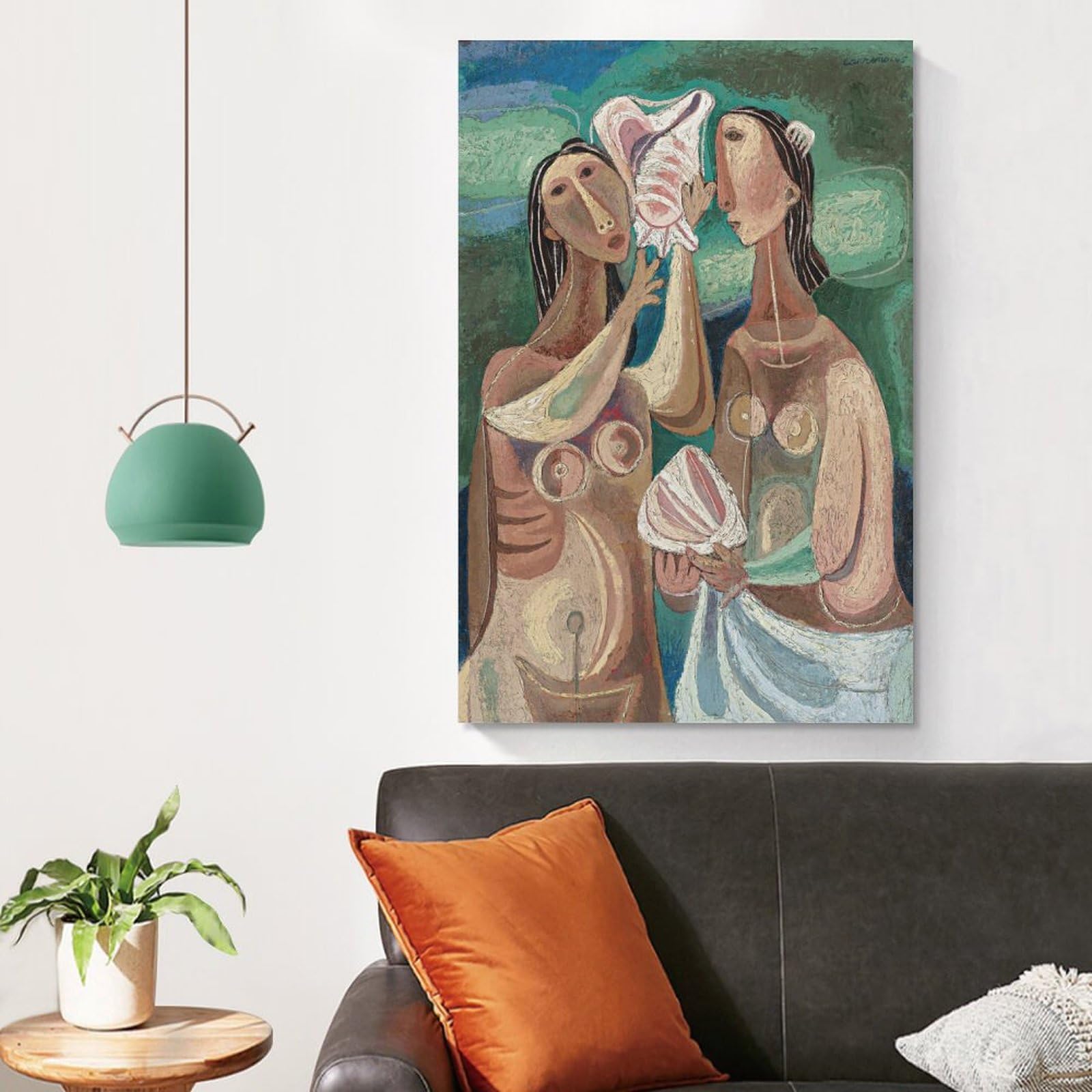 KOOHTAA Mario.. Carreño - Póster artístico de chicas jóvenes con conchas para pared, póster de fotos y decoración de habitación, 60 x 90 cm