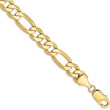 Core Gold 14k 8.75mm Flat Figaro Chain