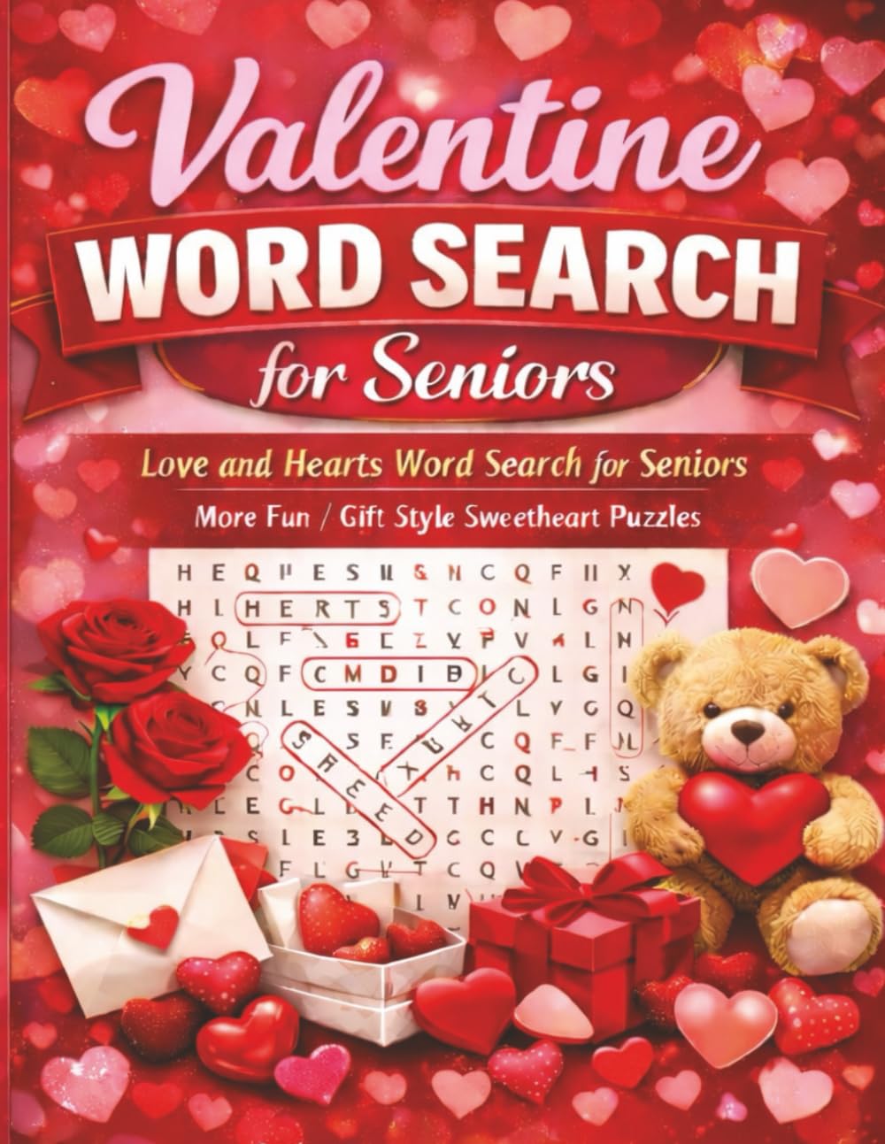 Valentine Words Search for Seniors: Large Print Word Search Puzzles for Valentine with 2000 Unique Words