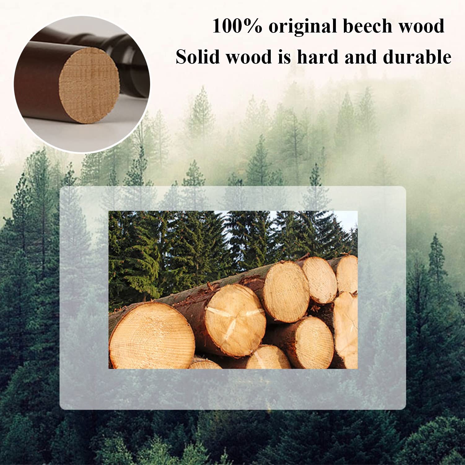 Madera Bastones De Madera for Ancianos, Fuerte Madera De Haya Bastones for Caminar Hombres Y Mujeres Ligero Ayuda A La Movilidad