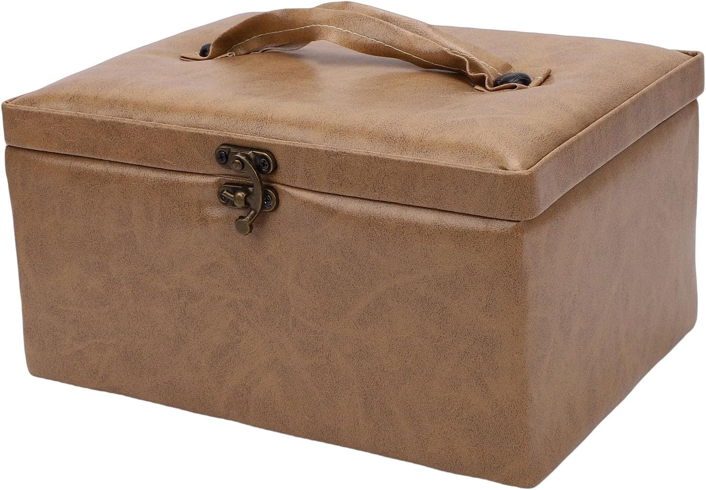 TYTOGE Sewing Basket with Accessories Pins Threads Scissors Seam Ripper Thimble Needle Threader Sewing Kit Box