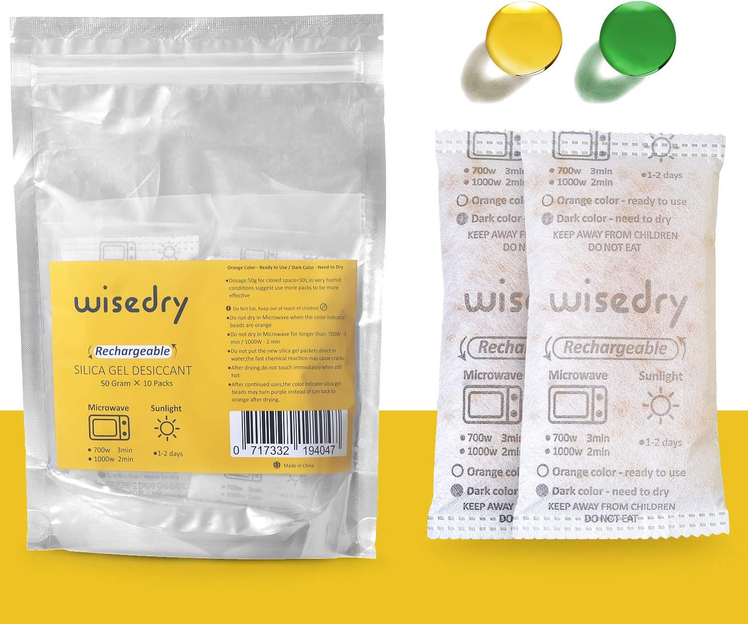 deumidificatore per armadio riutilizzabile