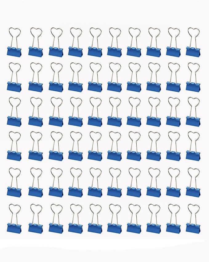 Pink Clip Heart Hollow Out Metal Binder Clips Notes Letter Paper Clip - View #7