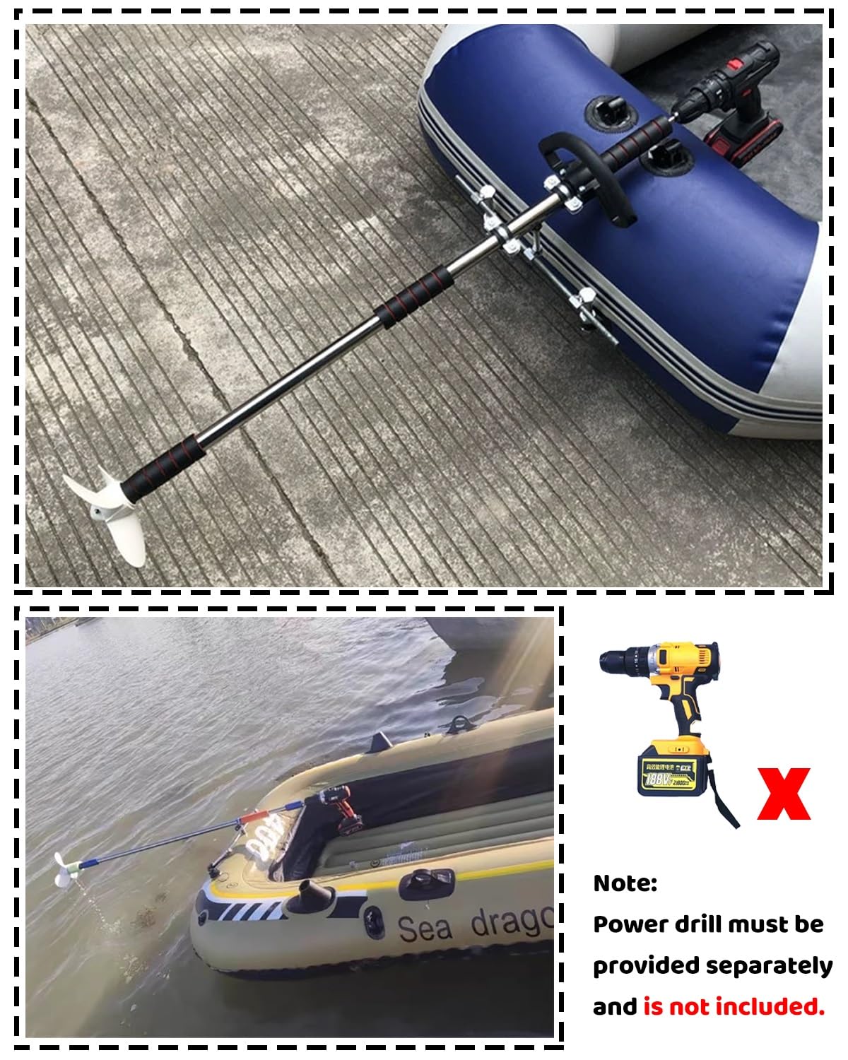エレキ対応SUP『モーターSUP300 ライトグレーカーキ』 Amazon.co.jp: エレキモーター フィッシングボート、カヤック、SUP用