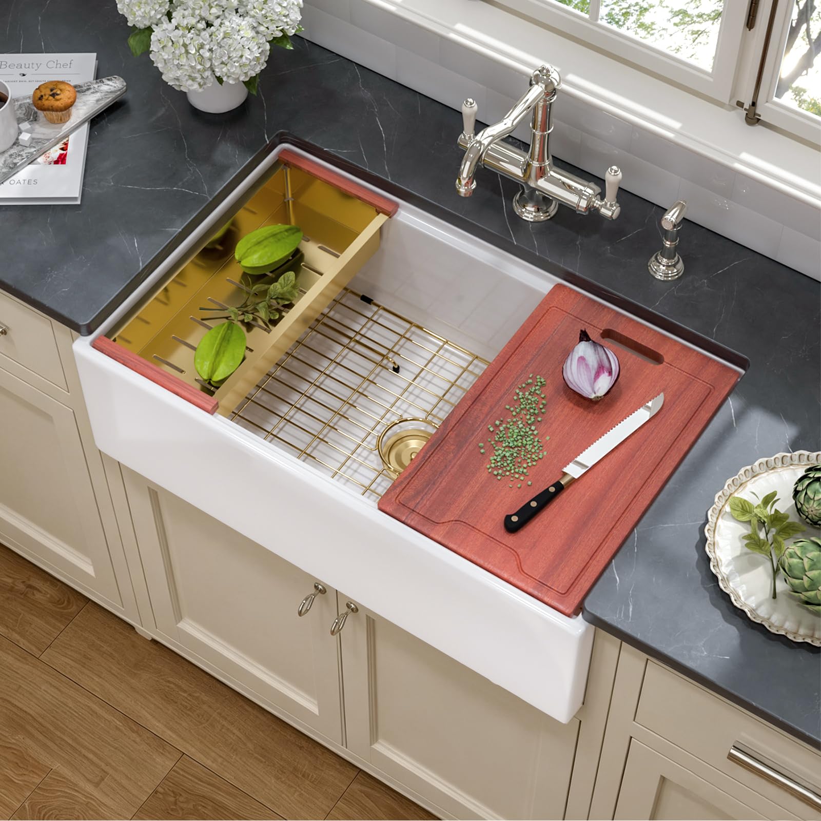 Photo 1 of Hontzes 33" Farmhouse Kitchen Sink