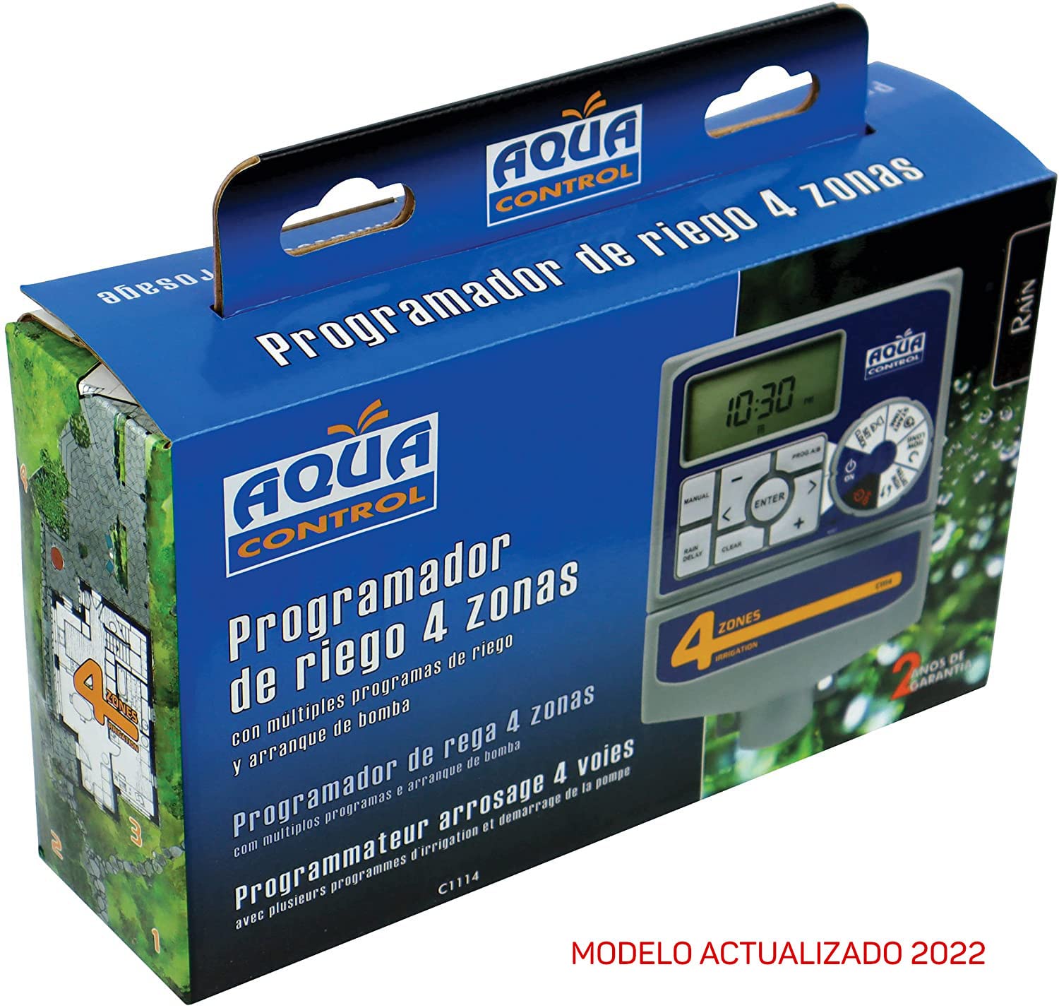 Programmateur d'Arrosage Automatique pour Jardin avec Écran LCD, 4 Zones