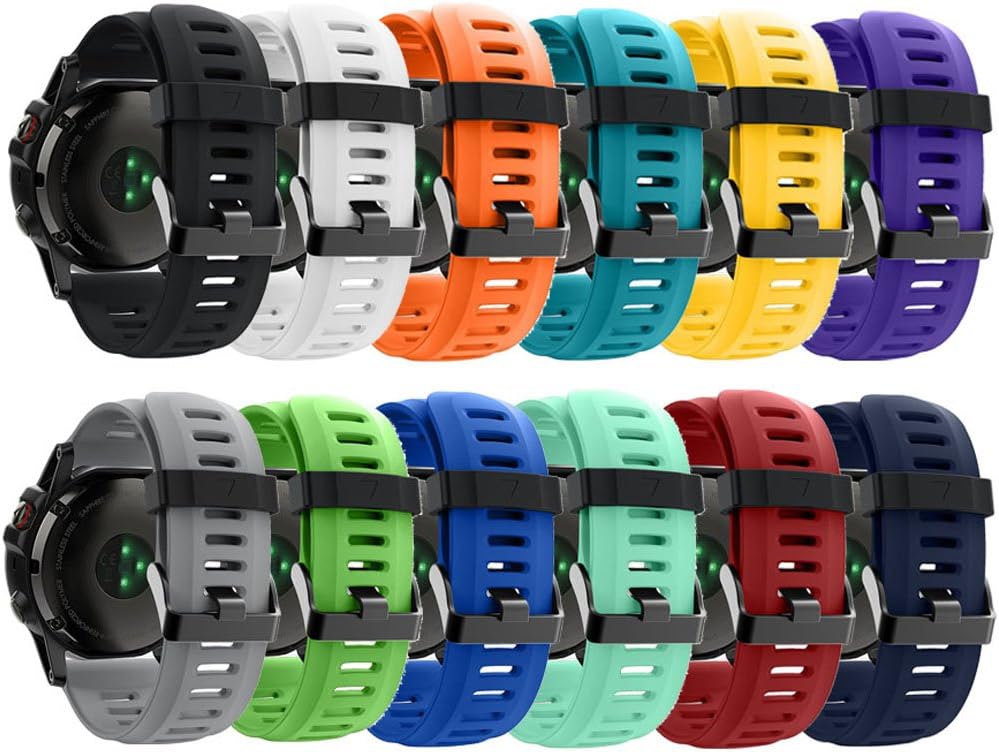 Band for Garmin Fenix 3, Soft Silicone Replacement Watch Band Strap for Garmin Fenix 3 / Fenix 3 HR Smart Watch (No Tracker)