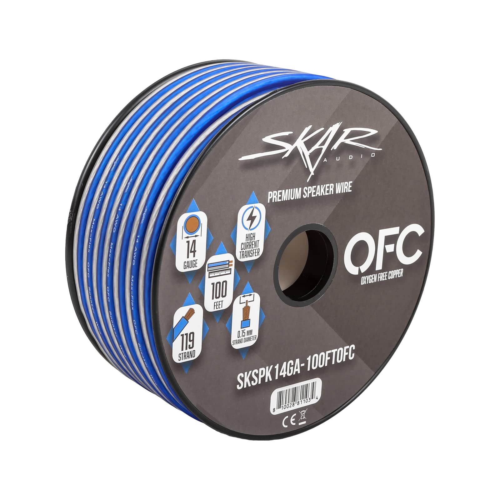 100 Ft. Spool High Performance 14 Gauge Speaker Wire, Oxygen Free Pure Copper Ul Listed Class 2 - View #4
