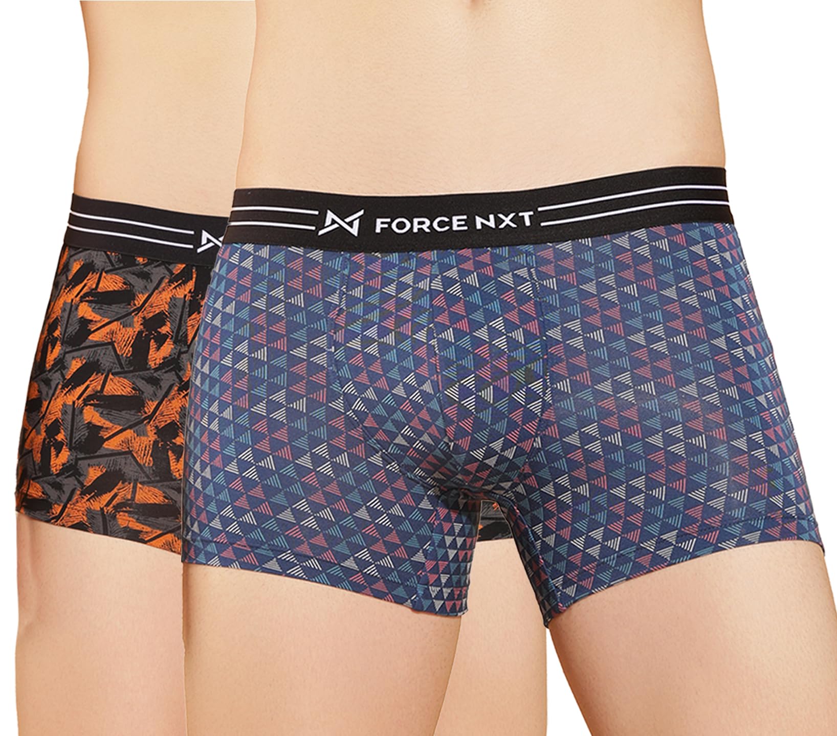 force nxt Ultrasoft Micromodal Four Way Stretch Mens Pack of 2 Printed Trunk Multicolour M-picture-36