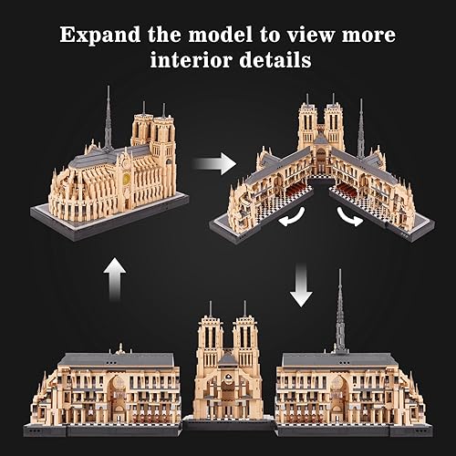 Miniatura 43 de Juego de bloques de construcción, modelo de arquitectura New York Skylines, bloques de construcción, 3452 piezas, micro ladrillos de construcción