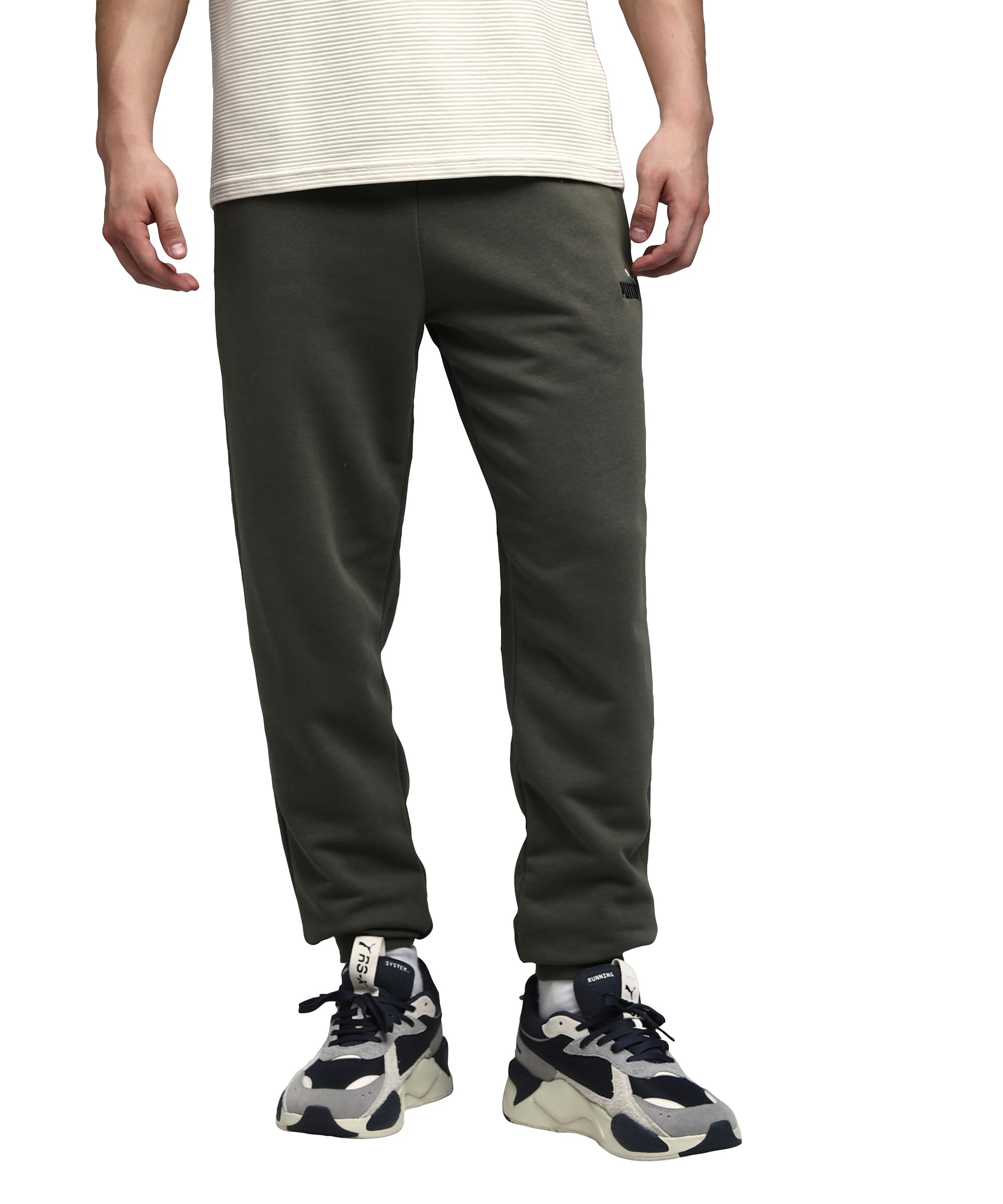 PUMA Herren Strickhose ESS 2 Color No. 1 Logo Sweatpants Tr Cl