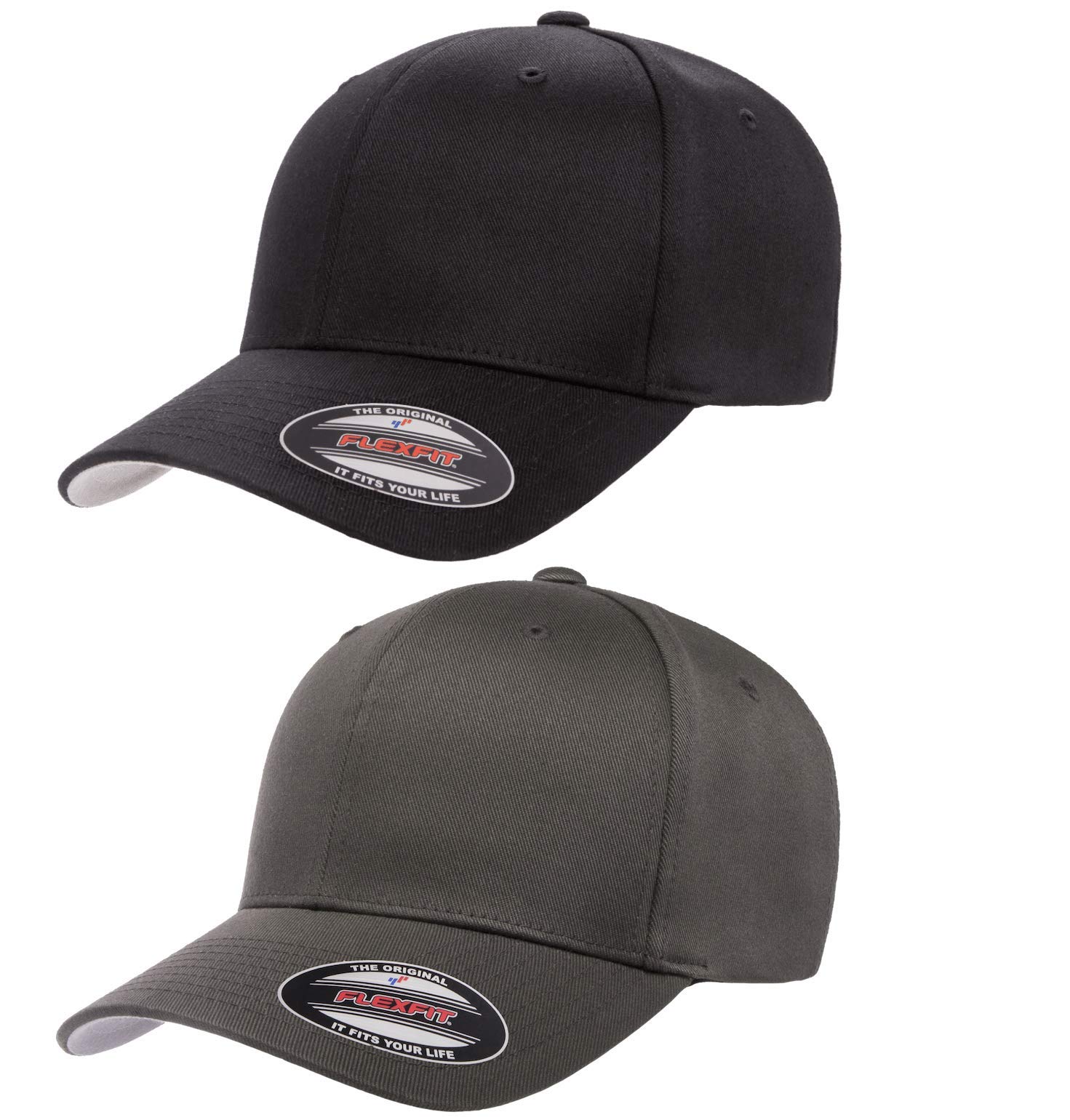 Flexfit - Berretto da baseball da uomo - nero - XX-Large
