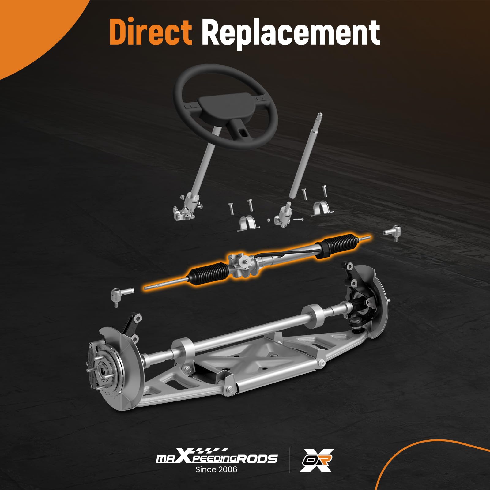 maXpeedingrods Barra de dirección para Ford Fiesta VI y Van 1.0-1.6L Gasolina/Diesel (2008-2017), 1543718, 1745237, 1836234, 8V51-3200-CE, 8V513200CH, 8V513200CJ