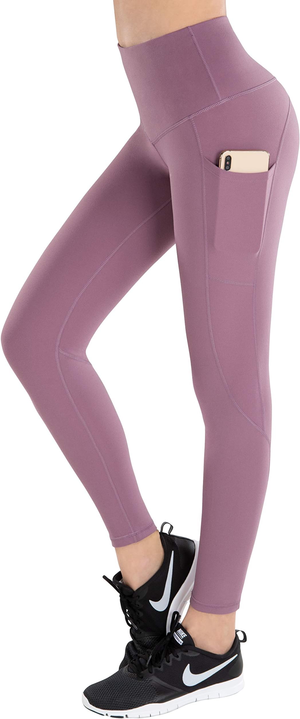 LifeSky High Waist Yoga Pants Workout Leggings for Women with Pockets Tummy Control Soft Pants