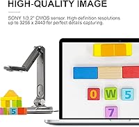 Vista 3 de JOYUSING V500S - Cámara de documentos de 8MP para profesores, visualizador USB para tamaño A3, luz LED, enfoque automático, OCR para Windows