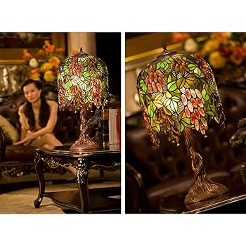 Amazon.co.jp: ティファニースタイルのテーブルランプ 13インチ