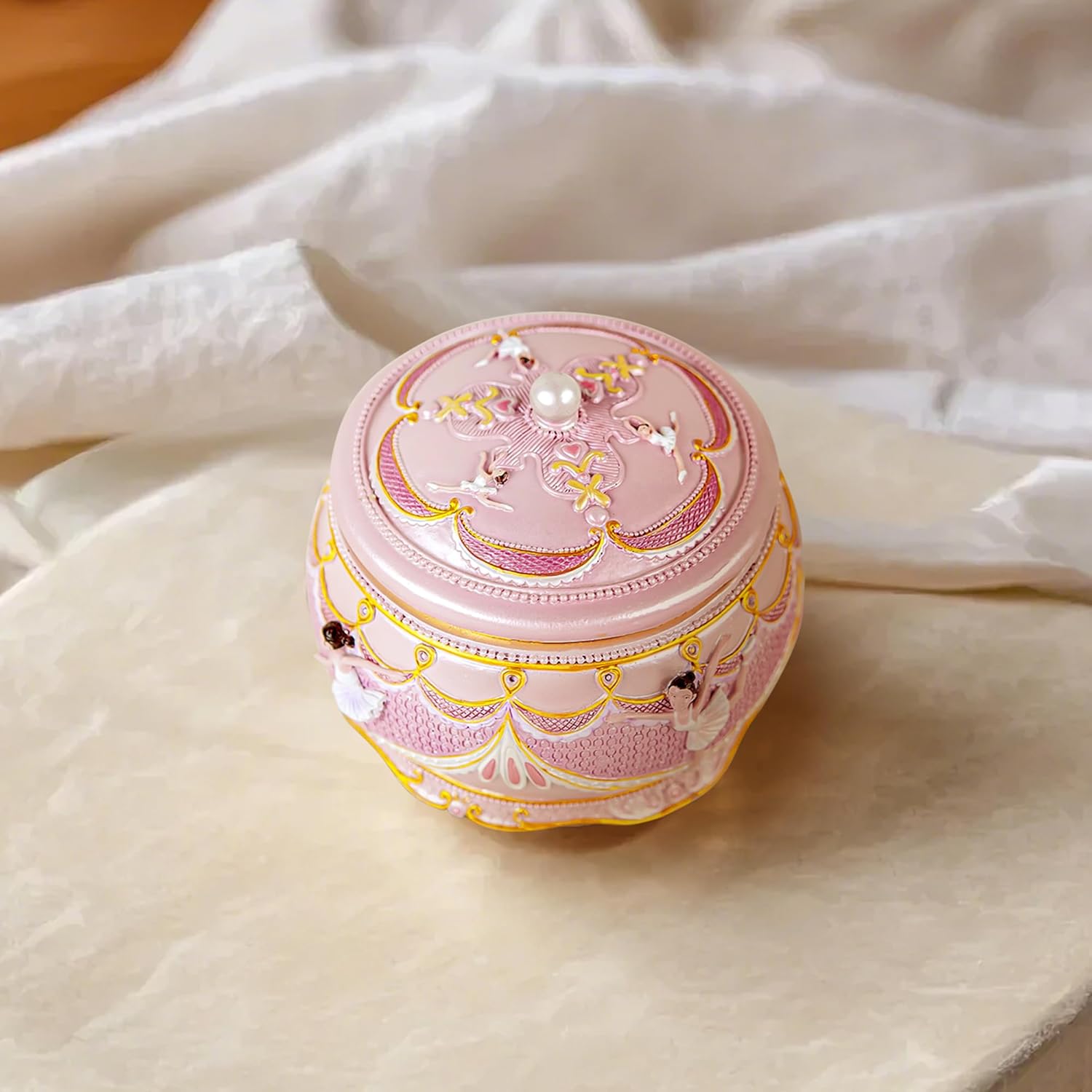 Ballet Music Box for Girls - Rotate Ballerina Musical Box with Lights 18-Note Musical Gifts for Granddaughter Girlfriend Wife Anniversary Birthday Christmas Play Swan Lake - Image 3