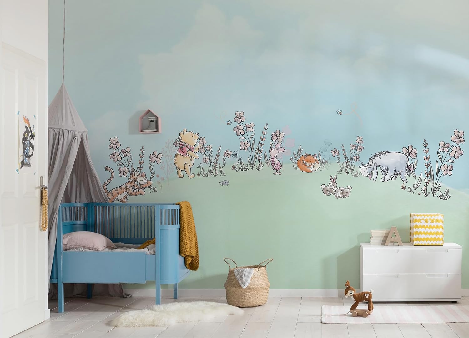 Komar Disney Non-Woven Photo Wallpaper Winnie The Pooh Curious Minds Size 400 x 250 cm Children's Wallpaper Children's Wallpaper