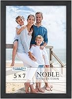 Vista 1 de Icona Bay Marco de fotos negro de 5 x 7, marco profesional moderno, colección Noble