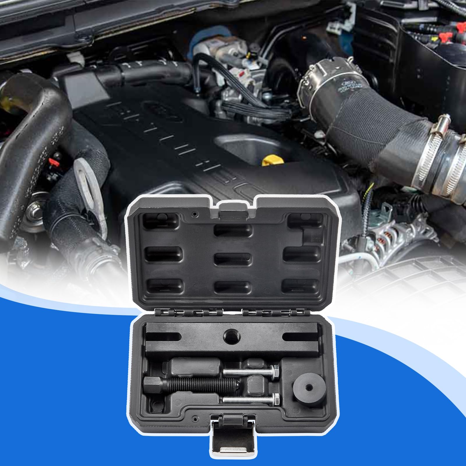 CarBole Herramienta de Extracción de Pola del Cigüeñal para Ford 2.0 EcoBlue TDCi - Compatível con Transit Custom/Tourneo Custom AWD/FWD/RWD (2016+)