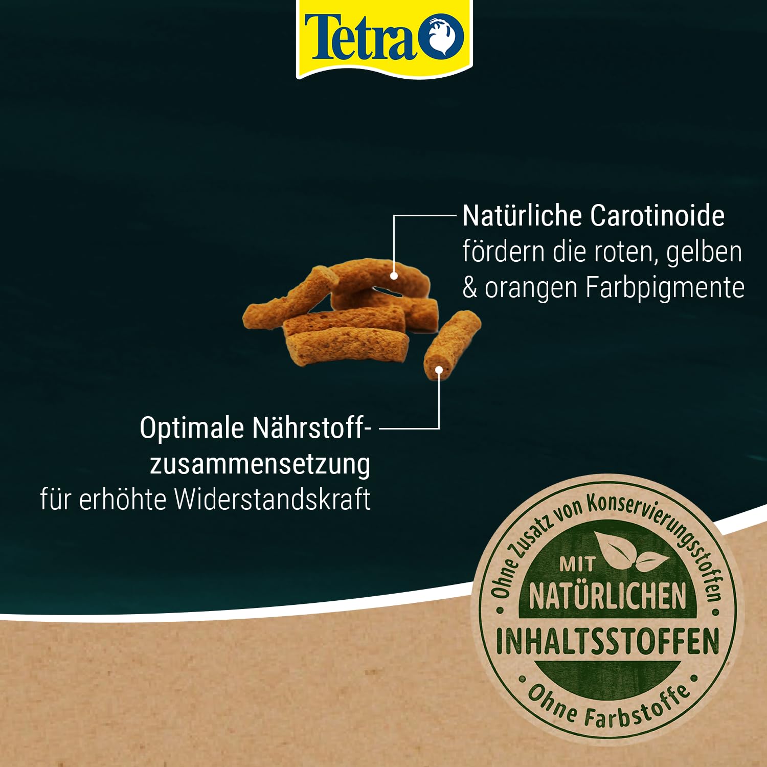Tetra Pond Colour Sticks - Fischfutter für Teichfische, für natürliche Farbenpracht und klares Wasser im Teich, 10 L Eimer
