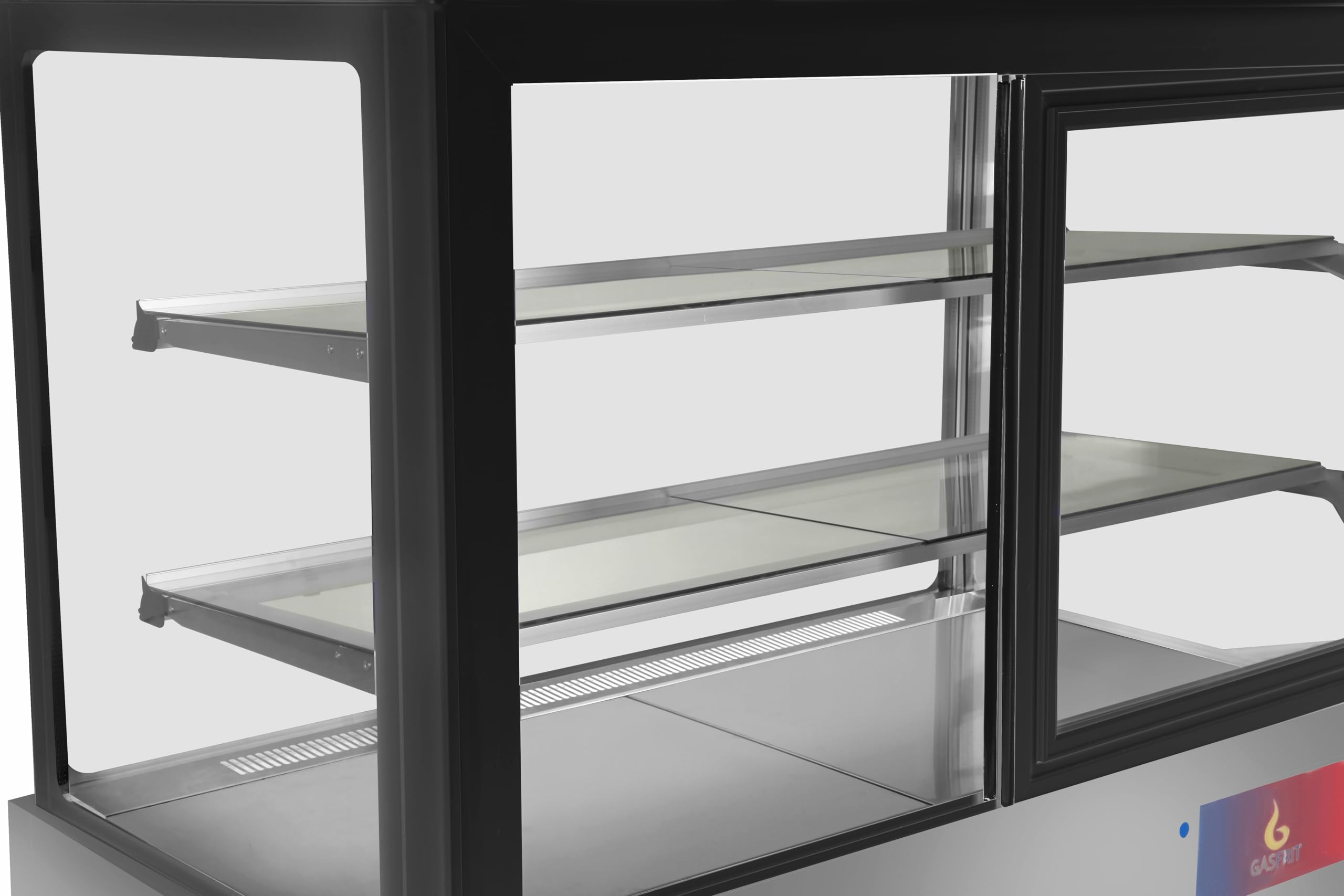 Vitrina Pastelera Refrigerada Cristal, Expositor Refrigerado Ventilado Profesional, LED, Control Digital Carel, 345L / 420L, +2ºC a +8ºC