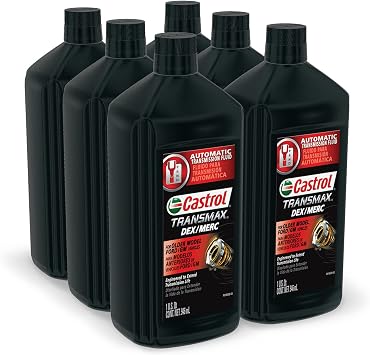 Castrol Transmax DEX/MERC Automatic Transmission Fluid, 1 Quart, Pack of 6