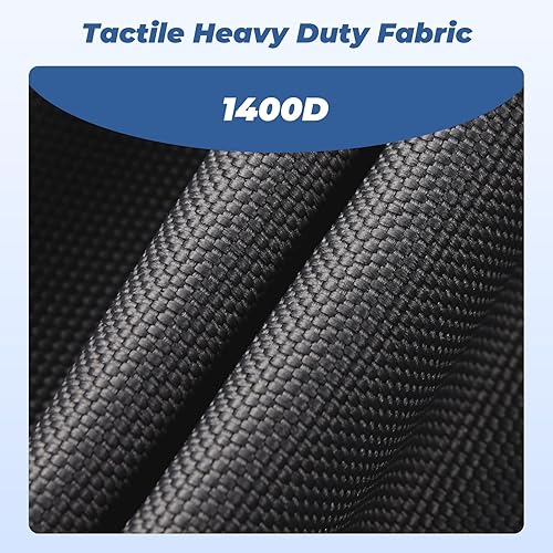 Miniatura 3 de RVMasking Cubierta para lancha 1200D de alta resistencia, 17-19 pies, impermeable, remolcable de grado marino, para lancha de bajo de grado marino,