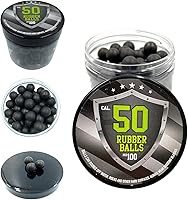 Vista 1 de 100 bolas de goma dura para pistolas marcadoras RAM Shooting Training Autodefensa en calibre 50
