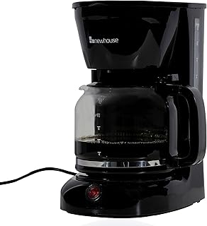 Newhouse Electric Coffee Machine NHCM-001-12, 12-Cup Coffee Maker with Auto Shut Off, Electric Pot with Metal Mesh Coffee Filter Basket, ETL Certified for Hospitality and Residential Use