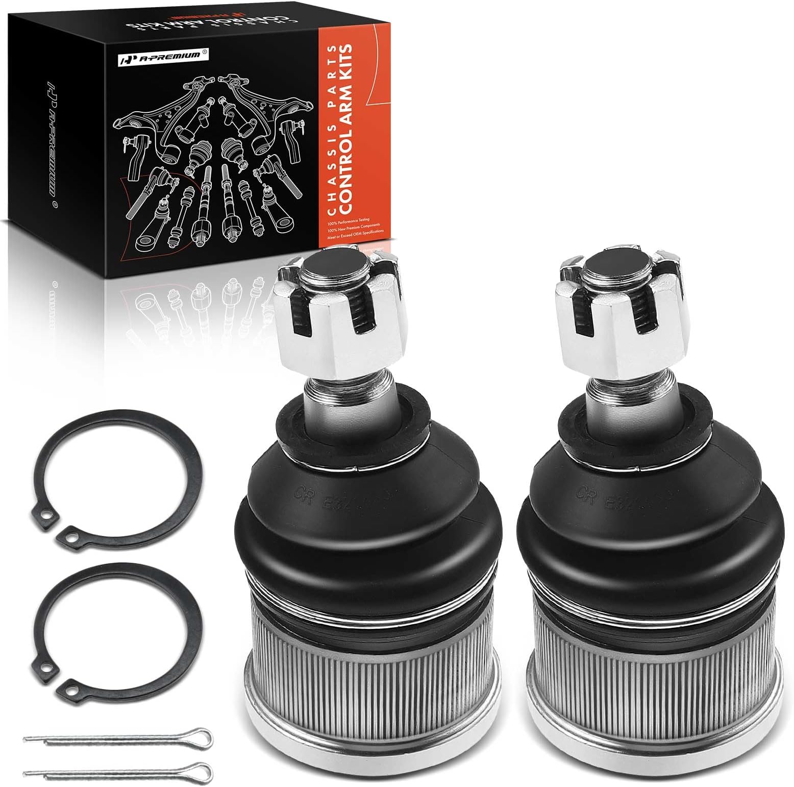 A-Premium 2 x Front Lower Ball Joint Compatible with Honda Civic 1992-2000, Civic del Sol 1993-1997, CR-V 1997-2001, Acura EL 1997-2000, Integra 1994-2001