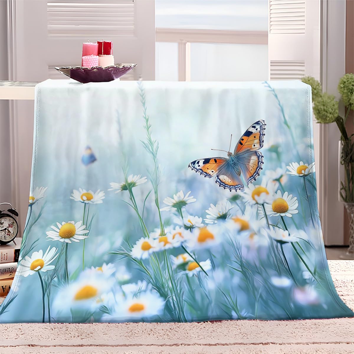 3D Plaid Couverture Polaire Flanelle 150x200 cm Panda dessiné à la Main Hiver Chaude Douce Moelleuse Microfibre Couverture de Lit Couvre-lit Jeté de Canapé, Convient Adulte et Enfant
