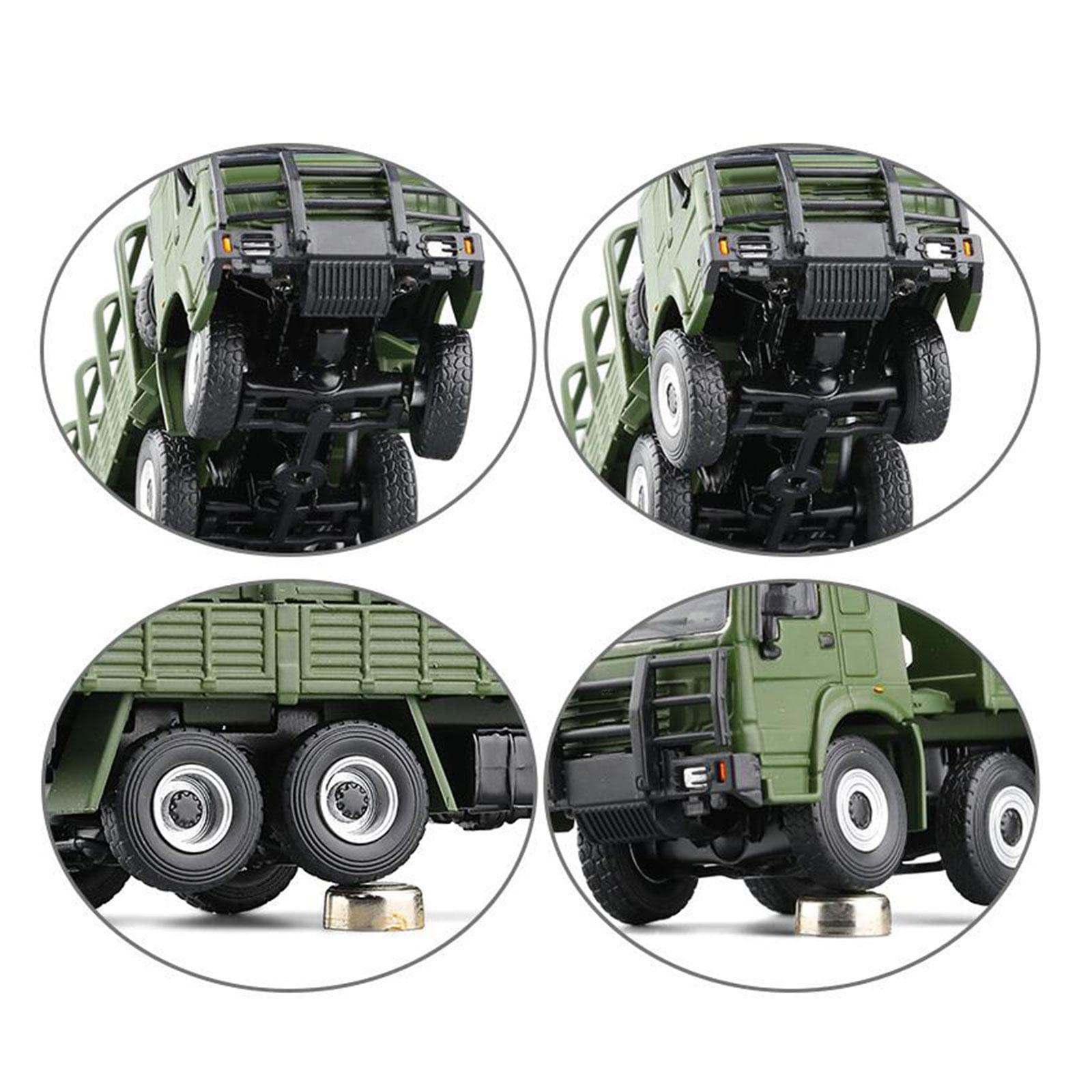 Miniatura di Camioncino, Modello di Auto, Accessorio Decorativo per Architettura, Resina Resistente E Funzionale, Adatta per La Casa, L'Ufficio E, Verde